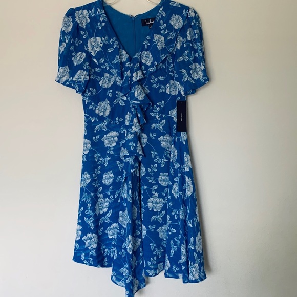 Lulus’ Blue Floral Dress - Picture 4 of 4